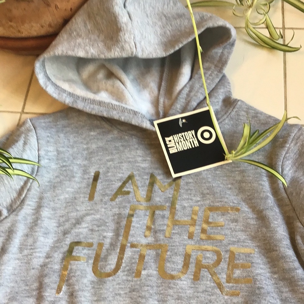 ‘Black History Month’ Heather Gray Hoodie NWT